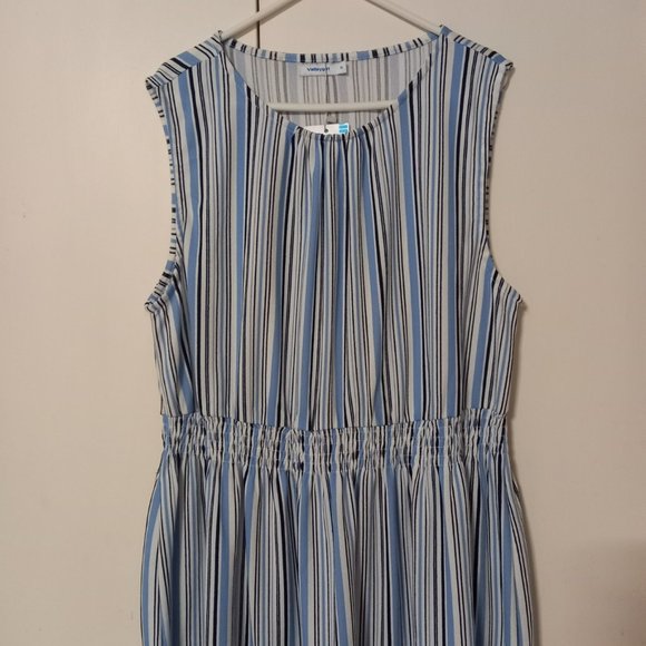 ❤️🔥2=$20 / 3=$25❤️🔥BNWT Valley Girl blue and white maxi dress (XL) - Picture 2 of 7